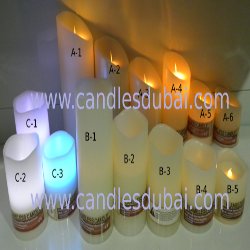 LED Flameless Wax Candles Hotels Boutiques Clinics