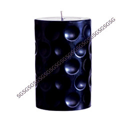 Black Pillar  Candles.
