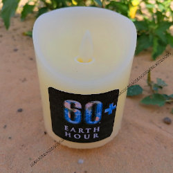 Earth Hour LED  Real Wax Candles