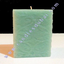 Floral Design Square Pillar Candles