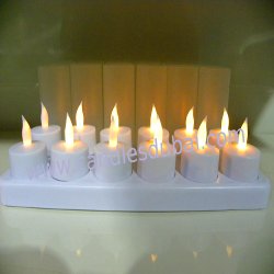 LED Rechargeable Flameless Candles Hotels Restaurants Spa