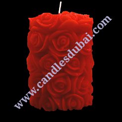 Rose Pillar Candles