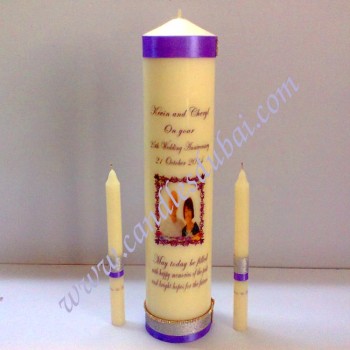 Occasion Candle 25th Anniversary
